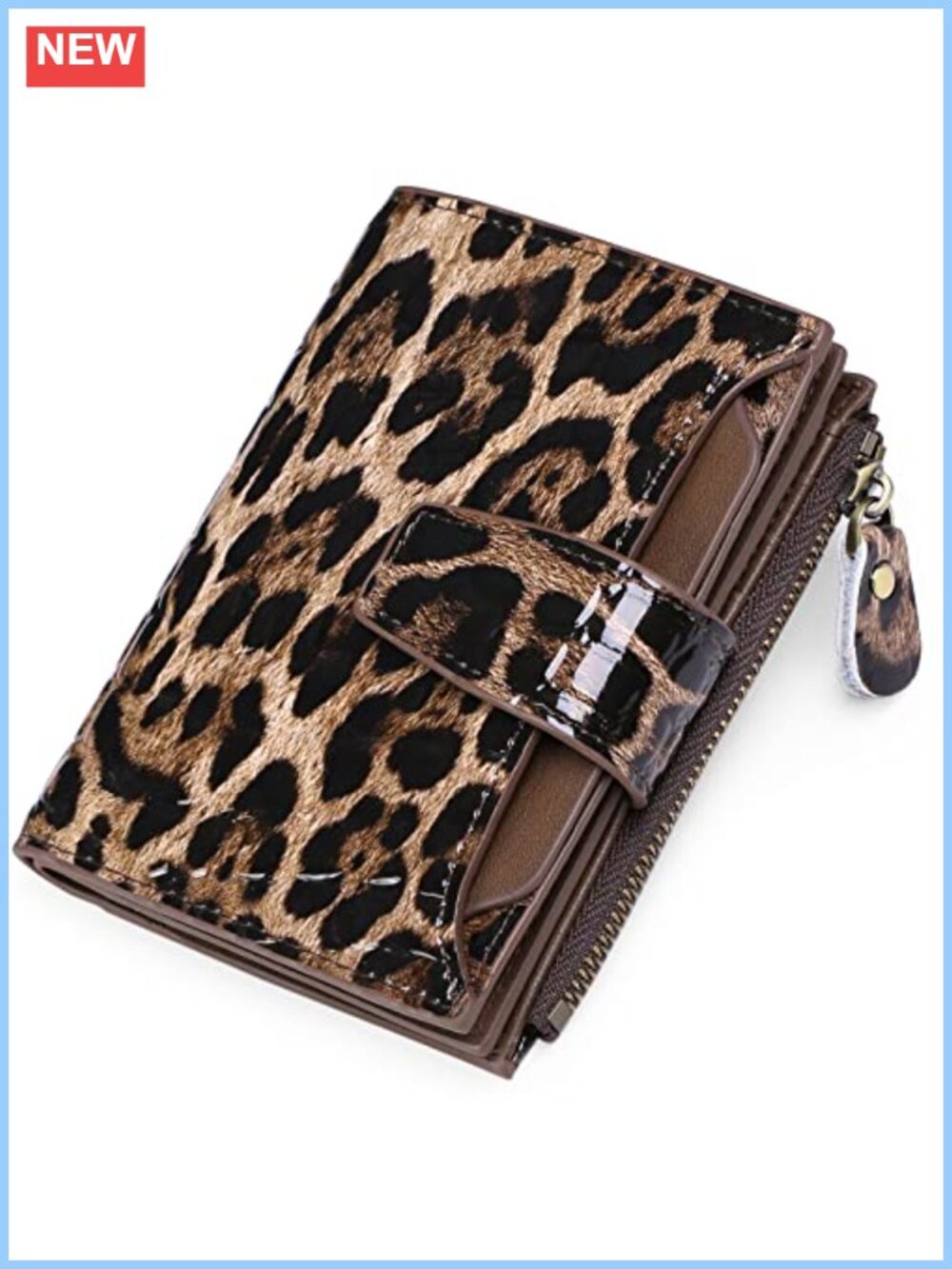 GOIACII Leather Wallet RFID Blocking Credit Card Holder Animal Print